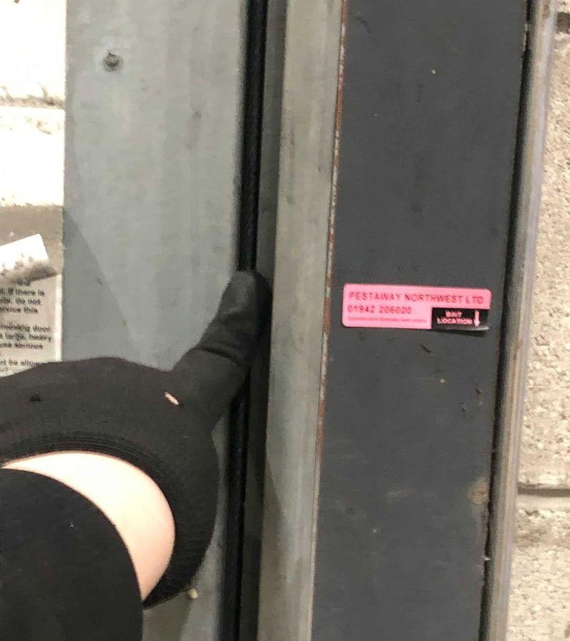 Sectional High Rise Door has been impacted -3