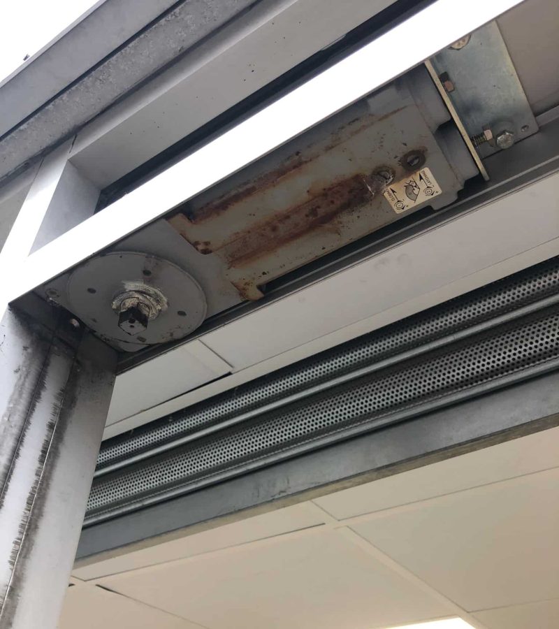 7 - Replaced transom closer with new (old)