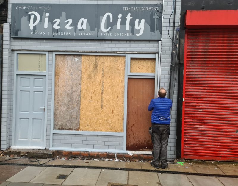 Roller shutter installation in Liverpool 3