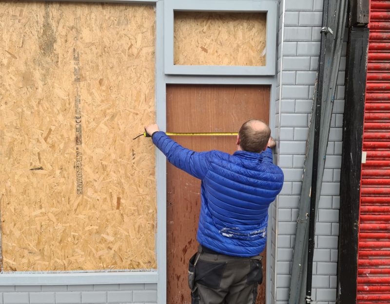 Roller shutter installation in Liverpool 4