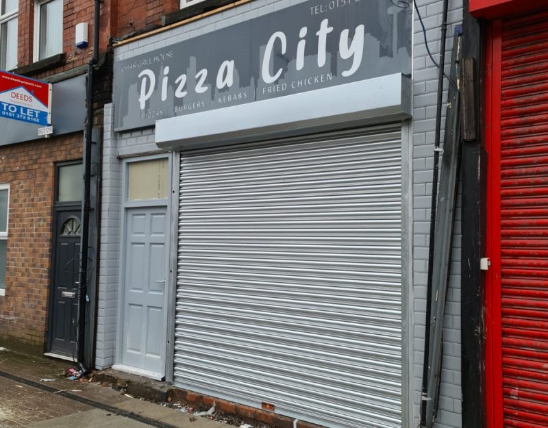 Roller shutter installation in Liverpool 5
